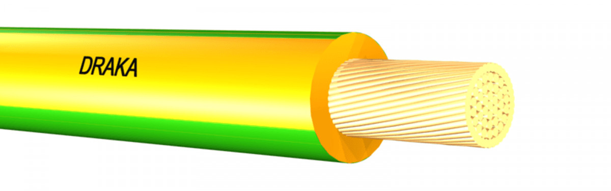 Draka HVDS montagesnoer cca 1,5MM² zwart/wit