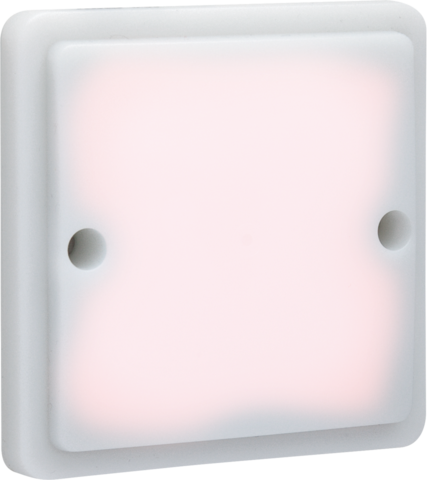 Niko Hydro signaalapparaat met transparante lens en leds (Ledkleur: rood) (excl. opbouwdoos) wit transparant