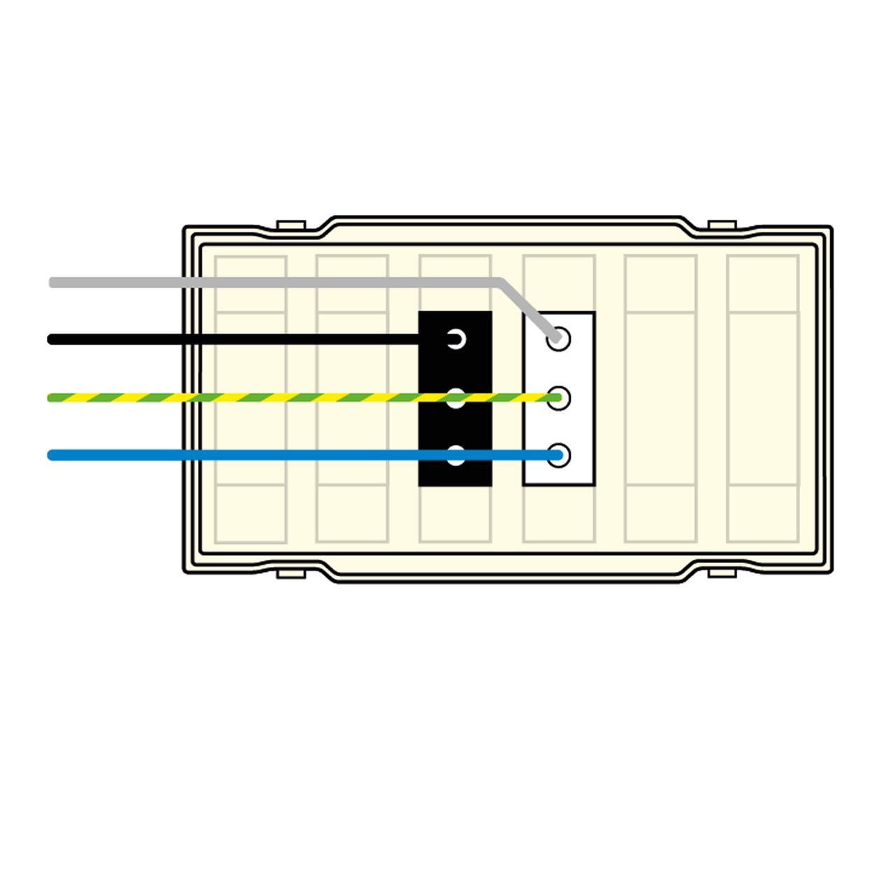 Attema Bkwa deksel 2x3p (1+1 geschakeld) wago