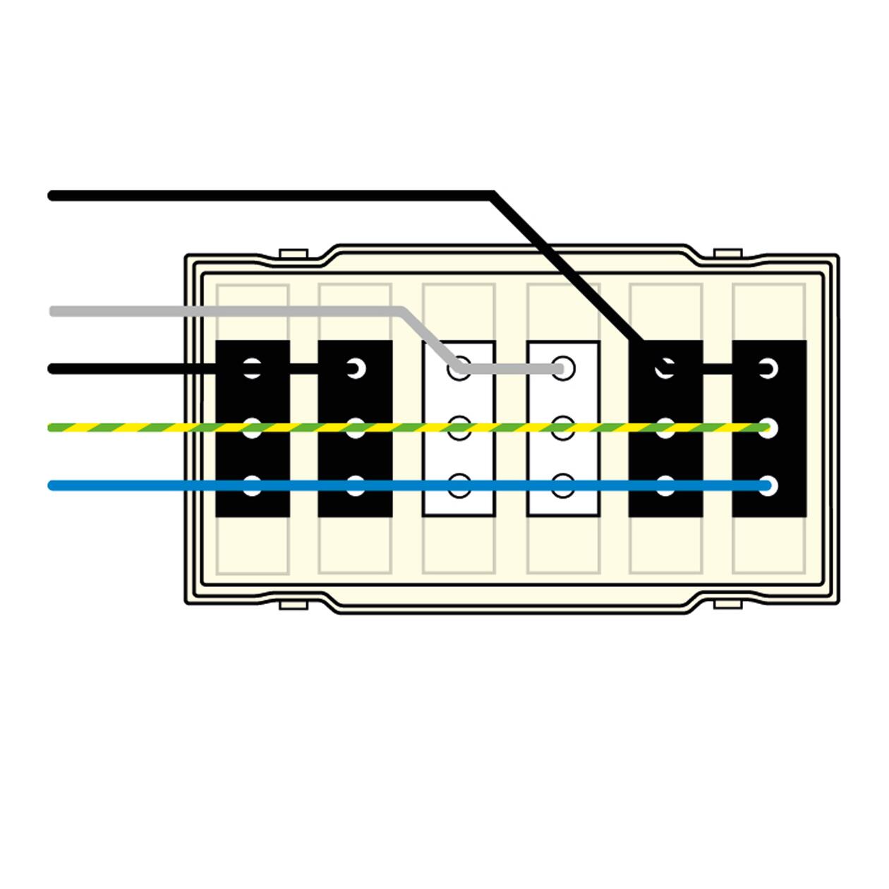 Attema Bkwa deksel 6x3p (2+2+2 geschakeld) wago