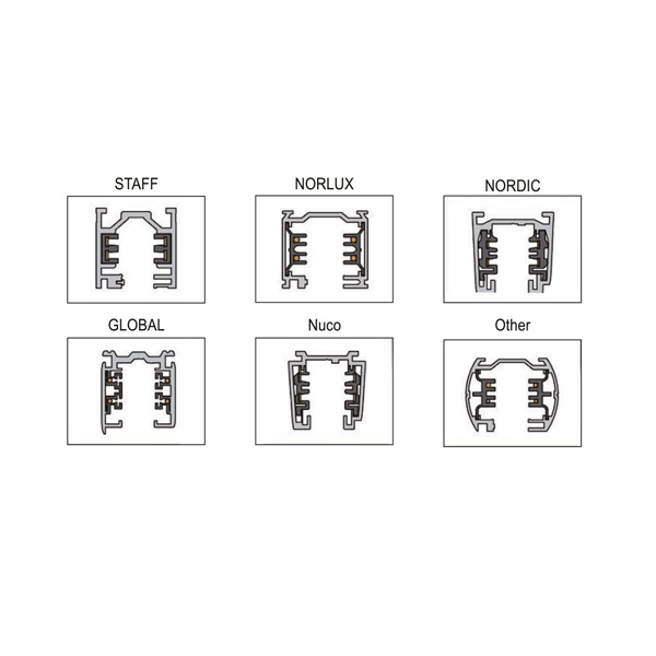 Interlight Led tracklights spot led 1950LM 4000K 22W ip20