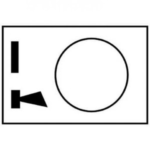 Schneider Electric etiket met symbool