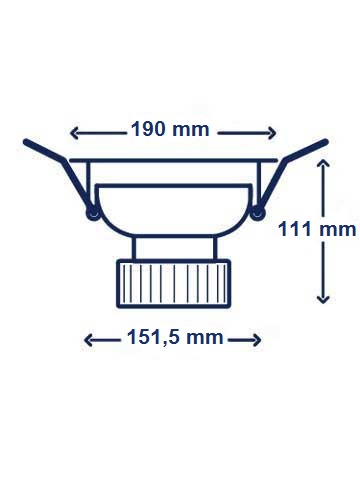 Interlight Led downlights spot led 1650LM 4000K 16W ip20