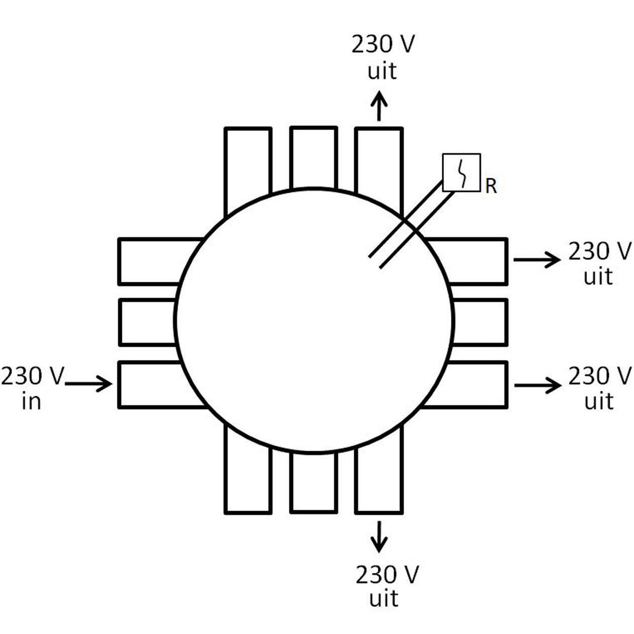 Attema Stekerbare centraaldoos rookmelder
