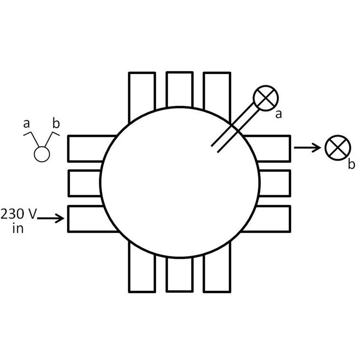 Attema Stekerbare centraaldoos serieschakeling