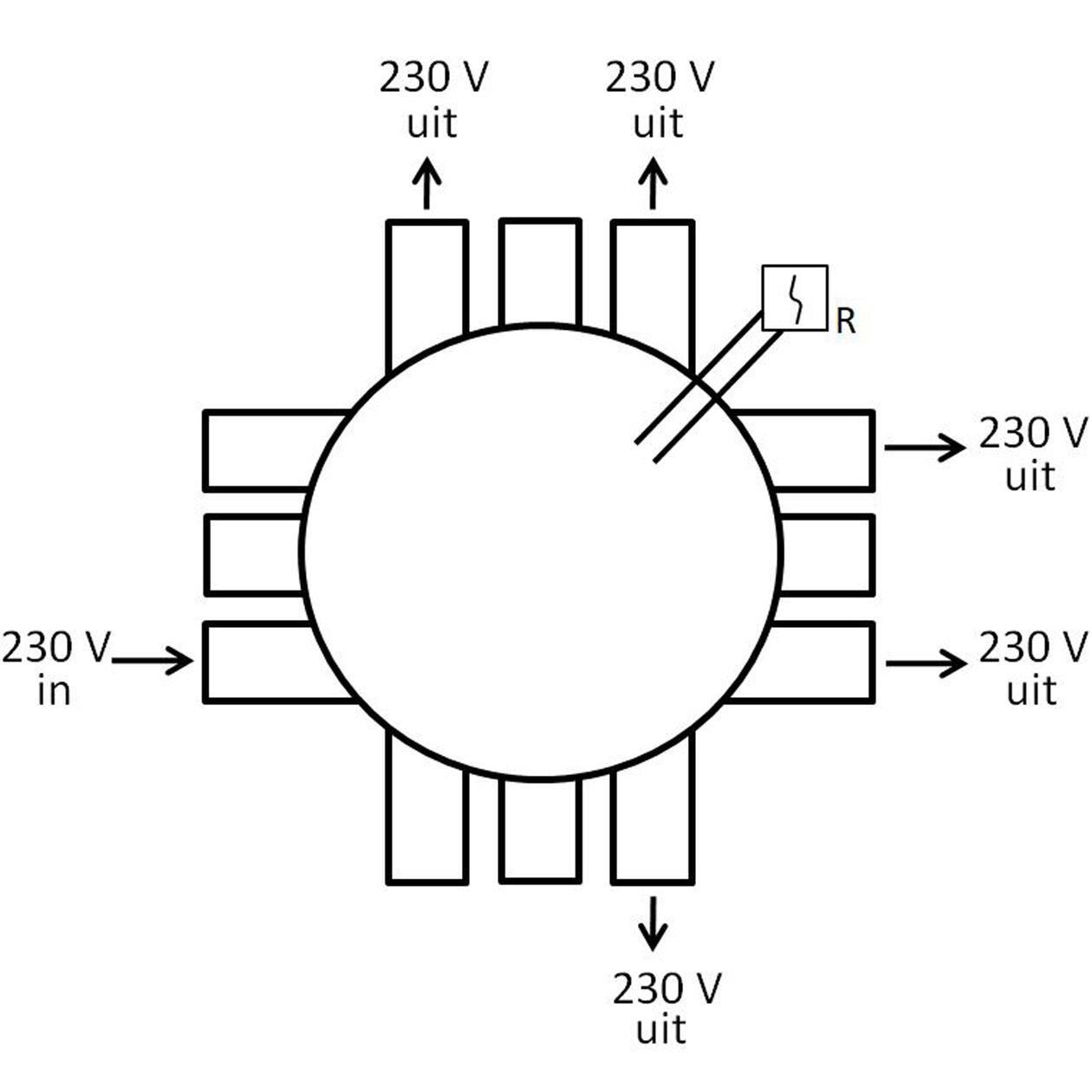 Attema Stekerbare centraaldoos rookmelder