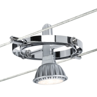 Paulmann Kabelsysteem Cardan Basisset GU5,3 max. 4x10W dimbaar 230/12V Chroom mat/Chroom