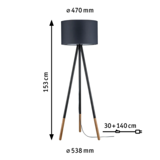 Paulmann STAANDE LAMP RURIK GRS