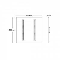 Interlight Led panelen armatuur led 4000K 28W 3606LM 595MM ip20