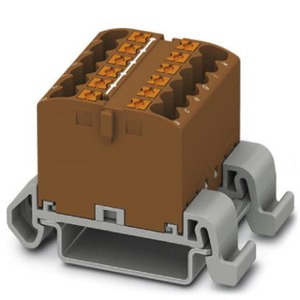 Phoenix Contact ptfix verbindingsrijgklem 0,14-4MM² eendr. 0,14-2,5MM² meerdr. bruin