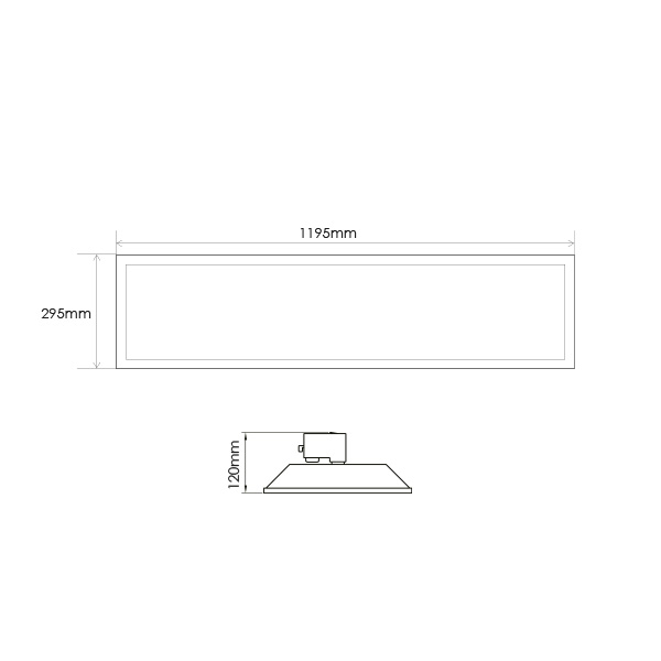 Interlight Led panelen armatuur led 4000K 17W 1500LM 295MM ip40 il-tp295k4uc