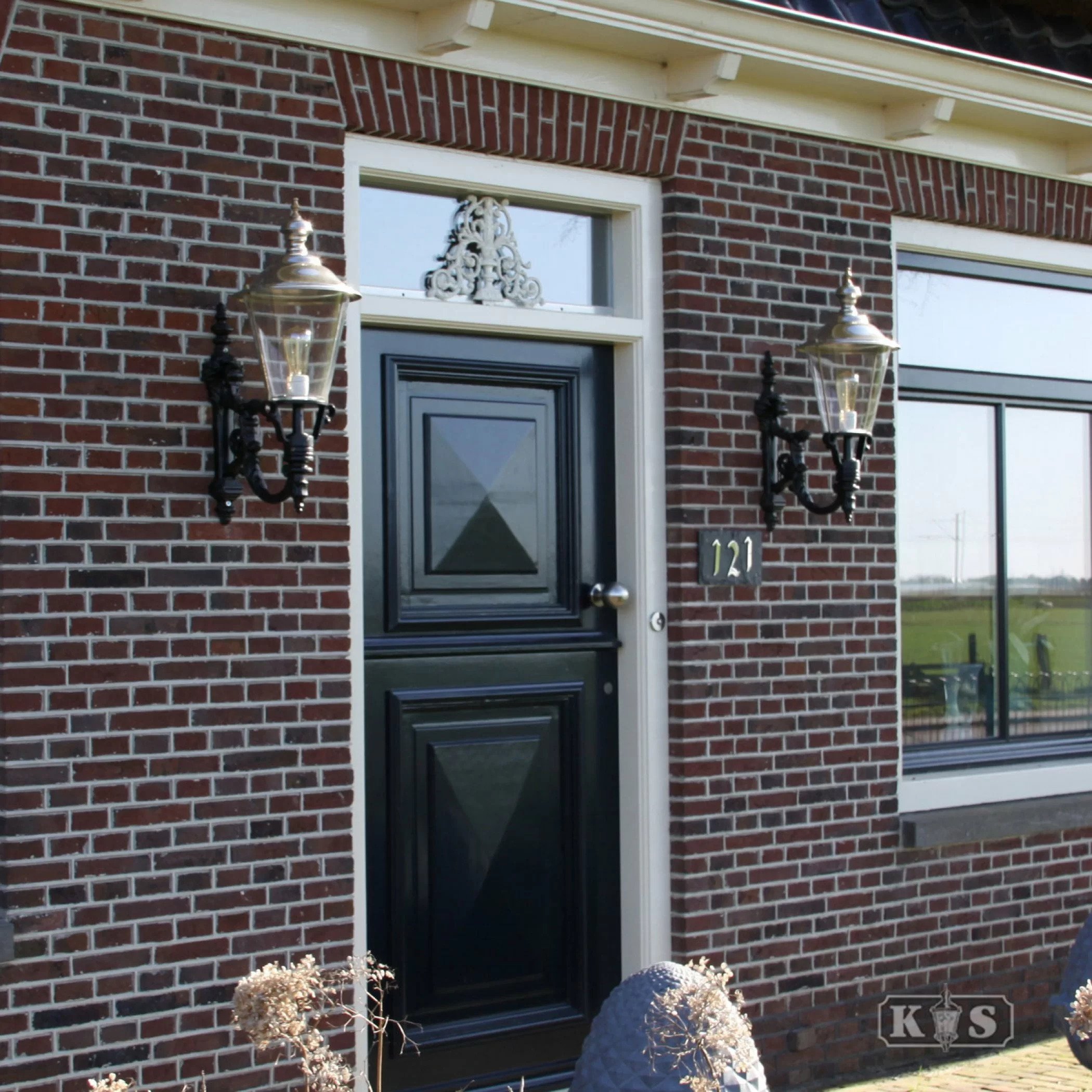 KS Verlichting odense armatuur e27 led 2000-4000K 60W 450MM ip44 zwart KS Verlichting odense armatuur e27 led 2000-4000K 60W 450MM ip44 zwart