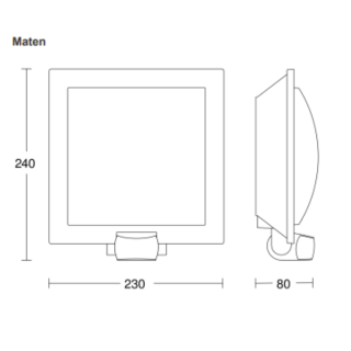 Steinel Sensor buitenlamp armatuur e27 60W 230MM ip44 met lichtsensor L 20 S ant Steinel Sensor buitenlamp armatuur e27 60W 230MM ip44 met lichtsensor L 20 S ant
