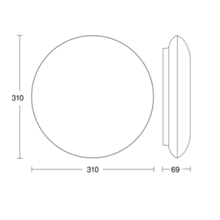 Steinel Quattro armatuur led 3000K 10W 1000LM ip54 met lichtsensor dlvarioquattrowwzv