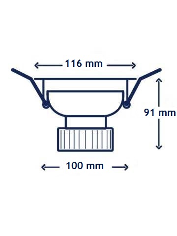 Interlight Led downlights spot led 1000LM 3000K 10W ip20