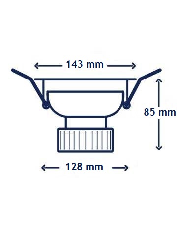 Interlight Led downlights spot led 1300LM 3000K 13W ip20