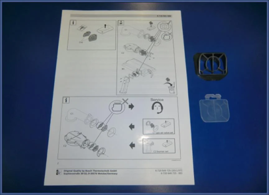 Nefit TERUGSLAGKLEP SET 74588