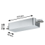 Paulmann URail Railadapter Smart Home Zigbee 3.0 Dimm/Switch 155x56mm Chroom mat