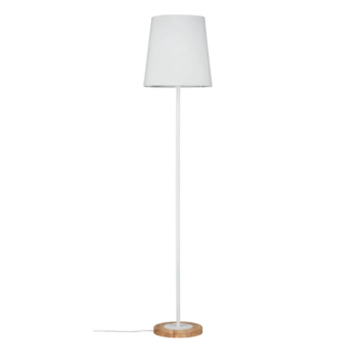Paulmann Neordic Staande lamp Stellan E27 max. 20W Wit/Hout Textiel/Metaal/Hout