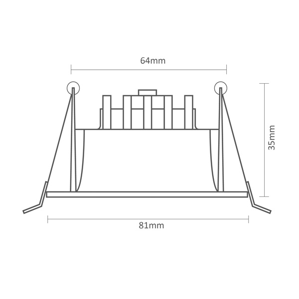 Interlight Camini spot led 2000-2700K 8W ip44