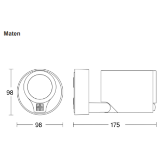 Steinel One spot led 520LM 3000K 7W ip44 gu10