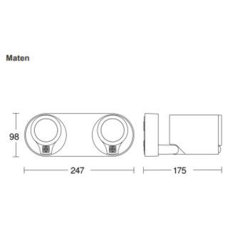 Steinel Duo S spot led 1040LM 3000K 15W ip44 gu10