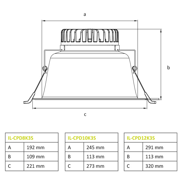 Interlight Creator pro X spot led 4100LM 3000-5700K 40W ip20