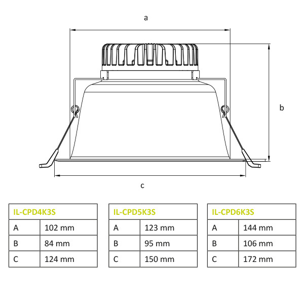 Interlight Creator pro X spot led 1300LM 3000-5700K 15W ip20