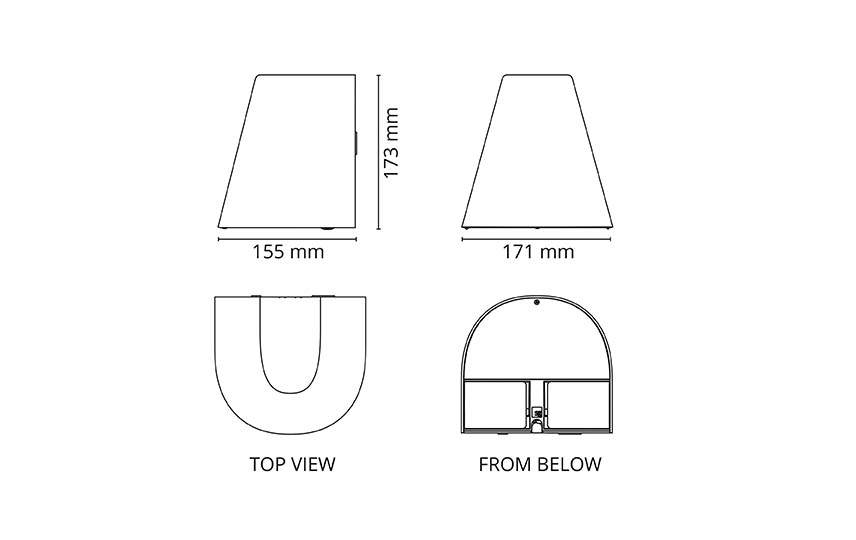 SG Lighting armatuur led 3000K 12,5W 880LM 173MM ip44