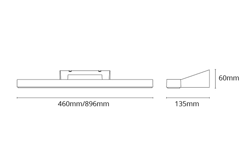 SG Lighting view armatuur led 2700K 15W 946LM 460MM ip44
