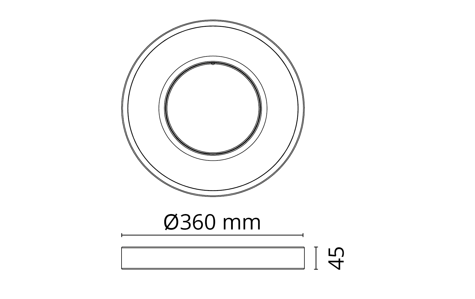 SG Lighting circulus armatuur led 2700K 19W 980LM 45MM ip21