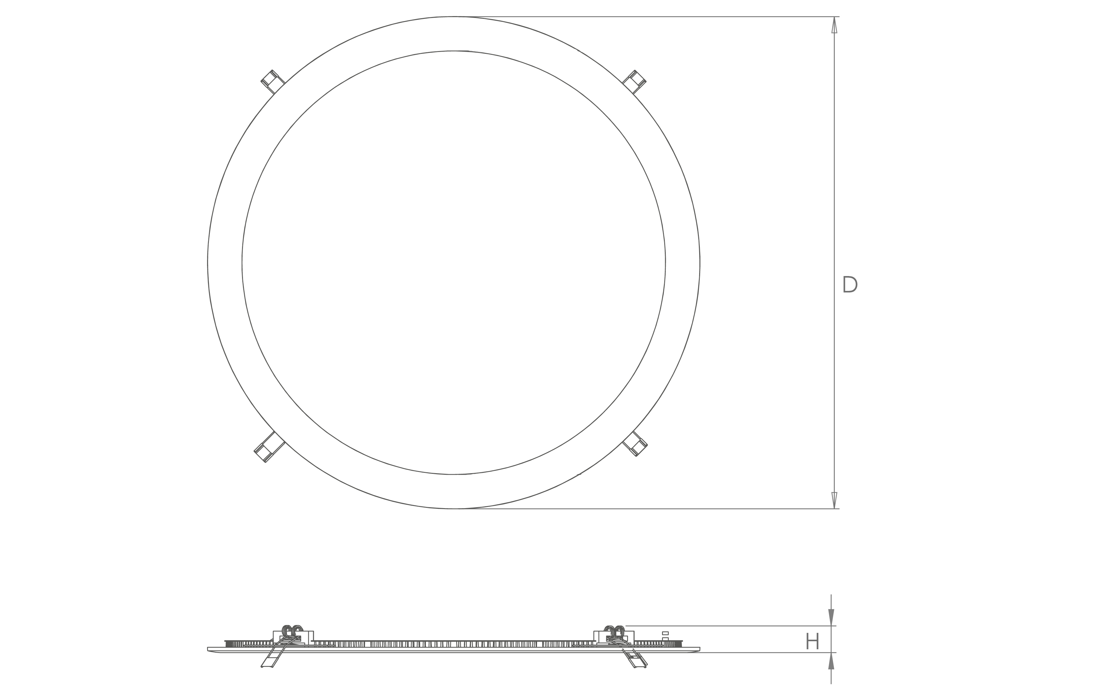 SG Lighting sense round spot led 1750LM 2700K 17W ip40