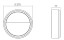 SG Lighting frame round armatuur led 3000K 7W 670LM 270MM ip66