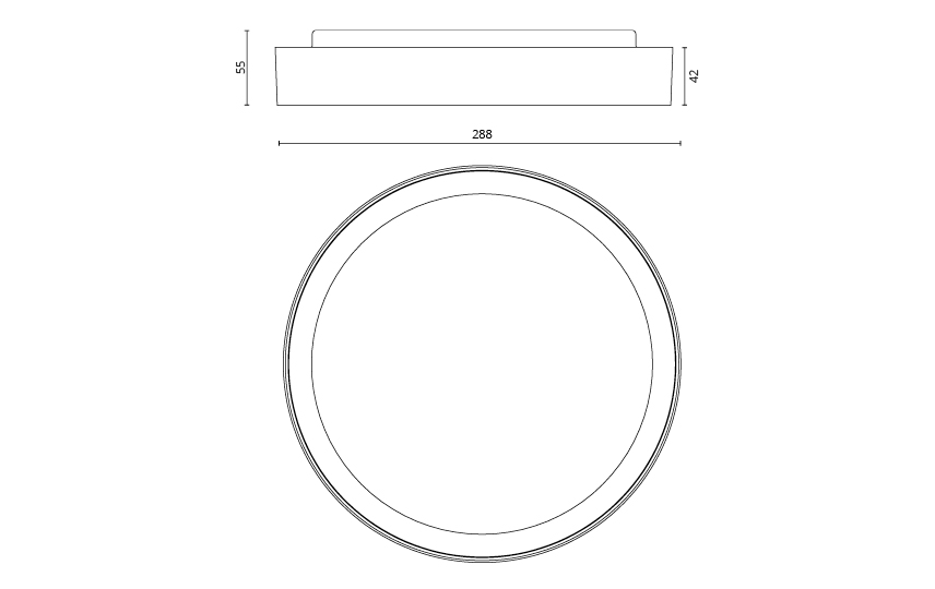 SG Lighting disc armatuur led 3000K 17W 1850LM ip20