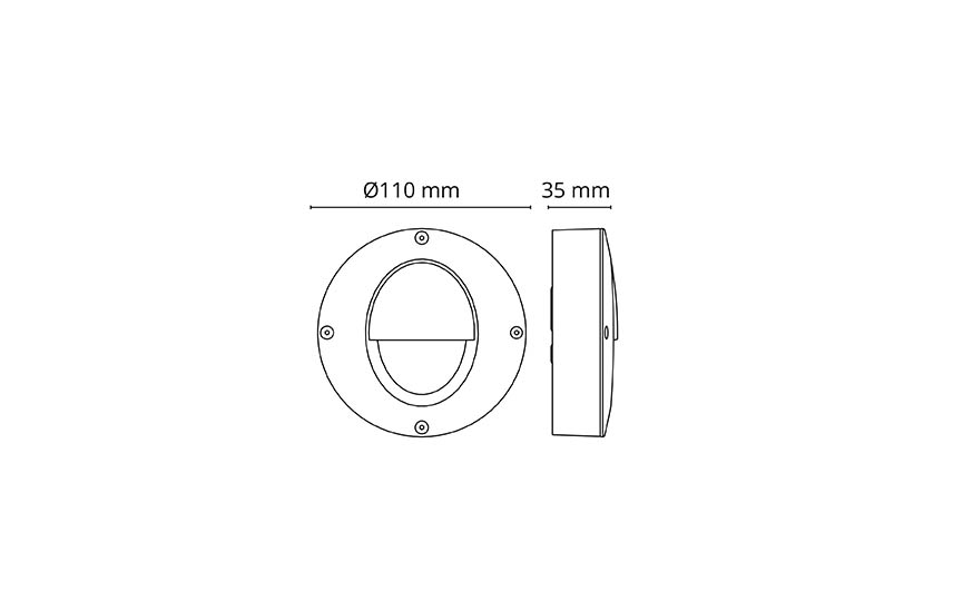 SG Lighting callisto wall spot led 120LM 3000K 4W ip65