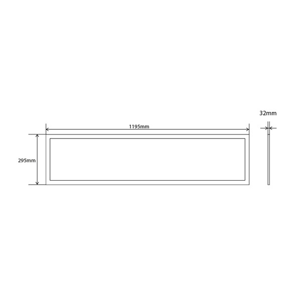 Interlight Armatuur led 3000K 30W 3920LM 1195MM ip20