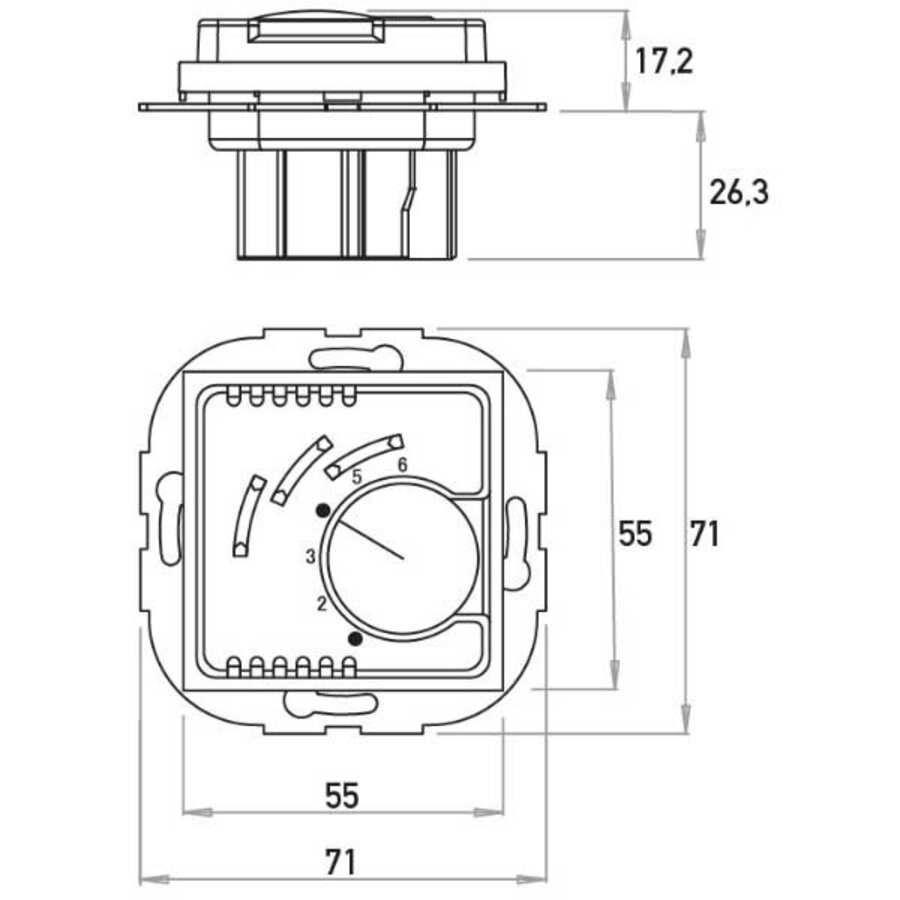 Kopp Paris HK05 / paris - thermostaat 1100W arctic wit