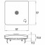 Kopp HK 05 HK05 - wip enkel met lens transparant, symbool "klok", arctic wit