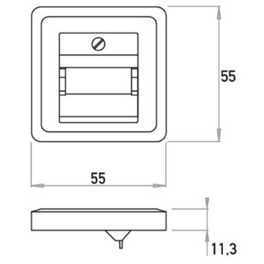 Kopp HK 02 HK02 - afdekplaat uae eiken