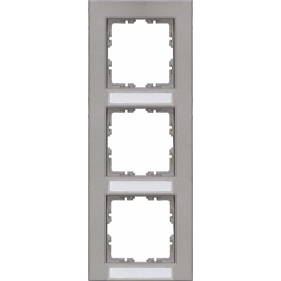 Kopp HK 07 HK07 - afdekraam 3-voudig met tekstvenster verticaal staal