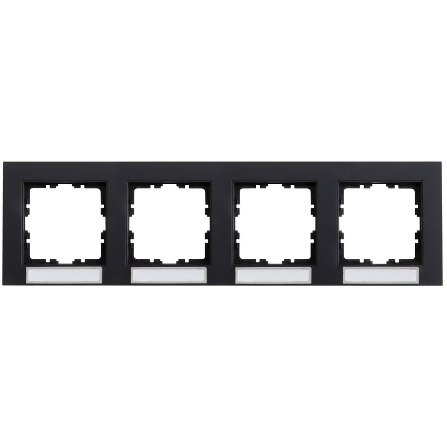 Kopp HK 07 HK07 - afdekraam 4-voudig met tekstvenster horizontaal antraciet