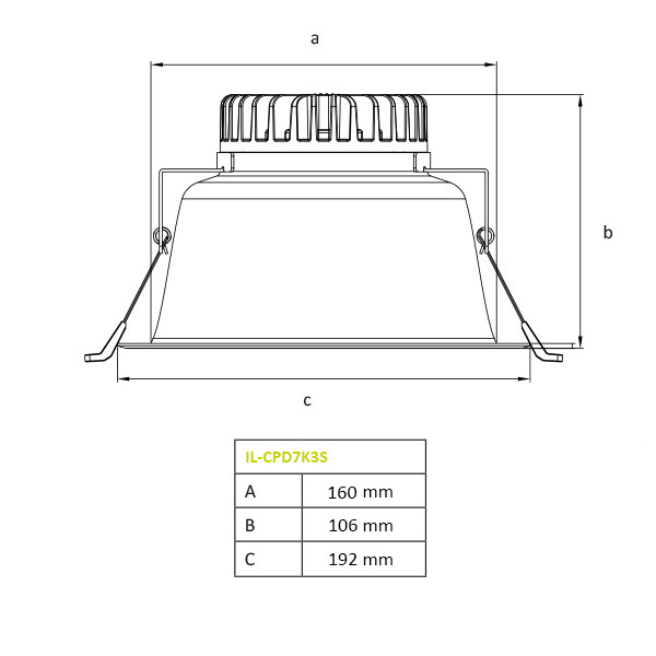 Interlight LED Creator Series Creator Pro X downlight dimbaar 7 inch 15W 3.000K-5700K