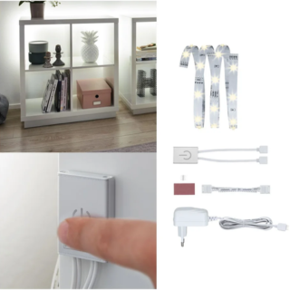 Paulmann yourLED ECO LED Strip Warm wit Comfort Set Touch Sensor 1m 2,4W 160lm/m 3000K 6VA
