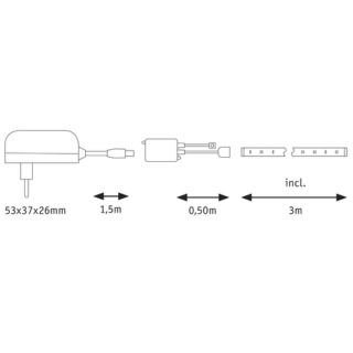 Paulmann YourLED Yourled comf lights and sound 3M RGB 17,