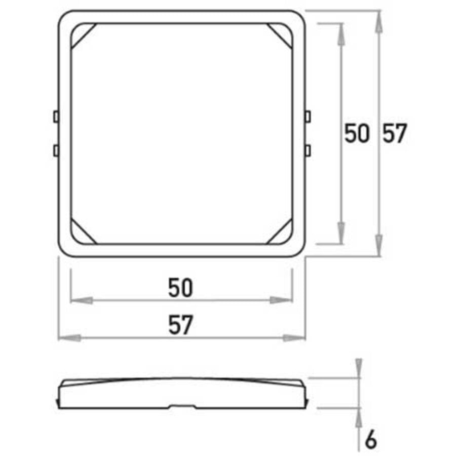 Kopp HK 05 HK05 - tussenraam 50x50 din apparaten