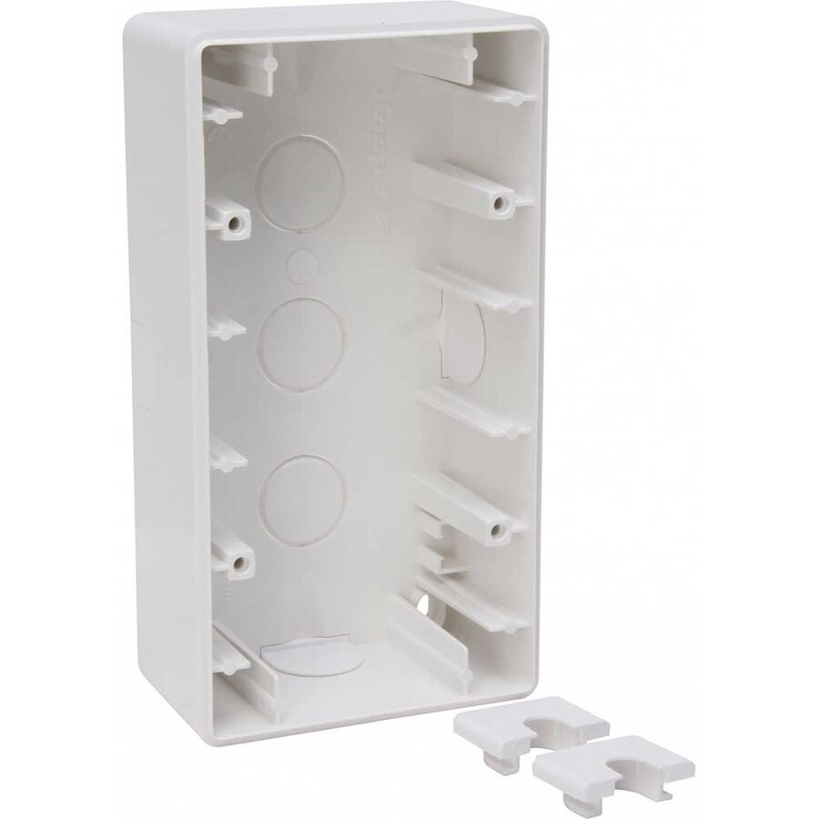 Kopp HK 02 HK02 - opbouwdoos 2-voudig arctic wit