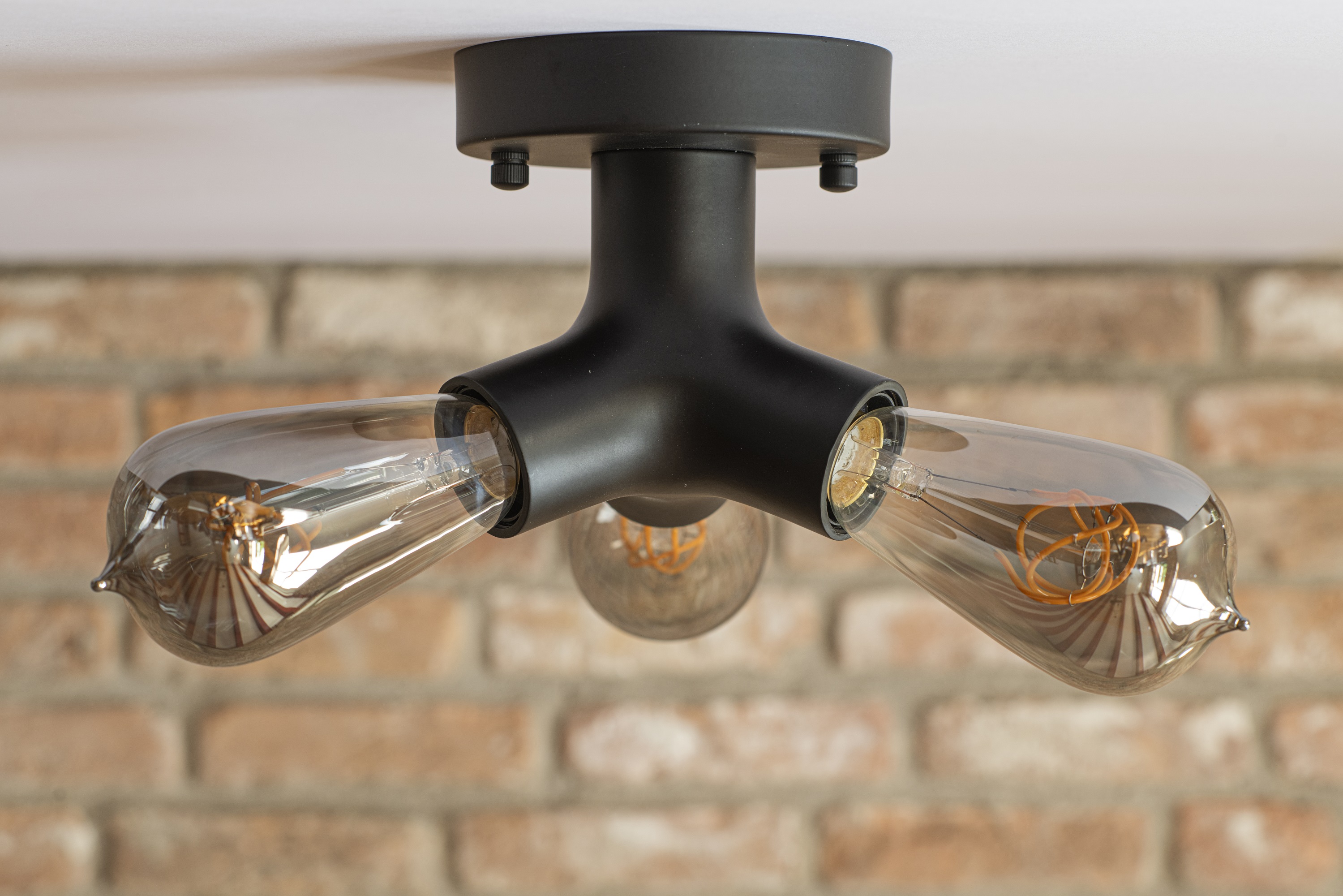 Bailey BaiLum ceiling/wall Plafond / wandlamp metaal trio e27 zwart