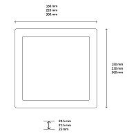 Interlight Next Multi Led Next multi downlight vierkant 8/12W 3.000/4.000/6.000K ip44