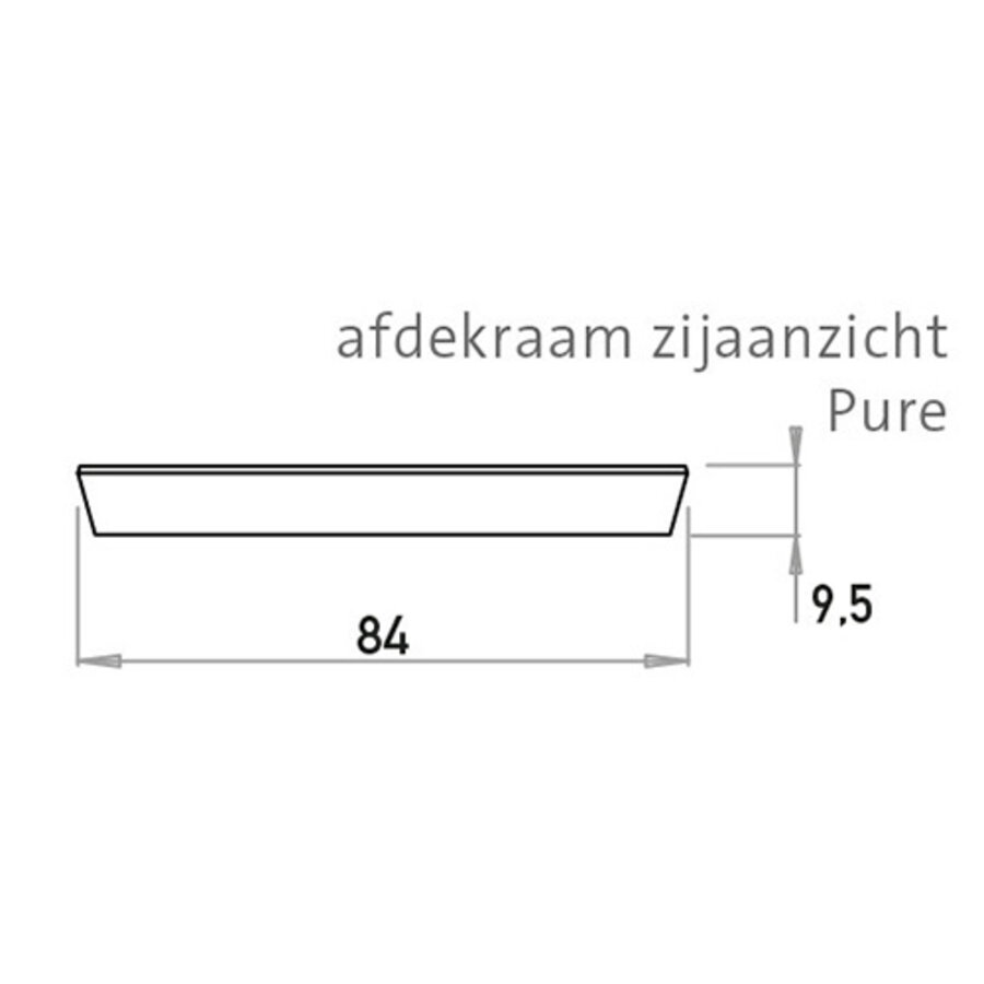 Kopp HK 07 HK07 Pure - afdekraam 5-voudig antraciet Kopp HK 07 HK07 Pure - afdekraam 5-voudig antraciet