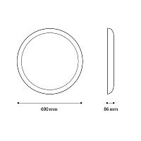 Interlight Dream Sirius Led Dream sirius 42W 3.000/4.000/5.700K 600MM wit